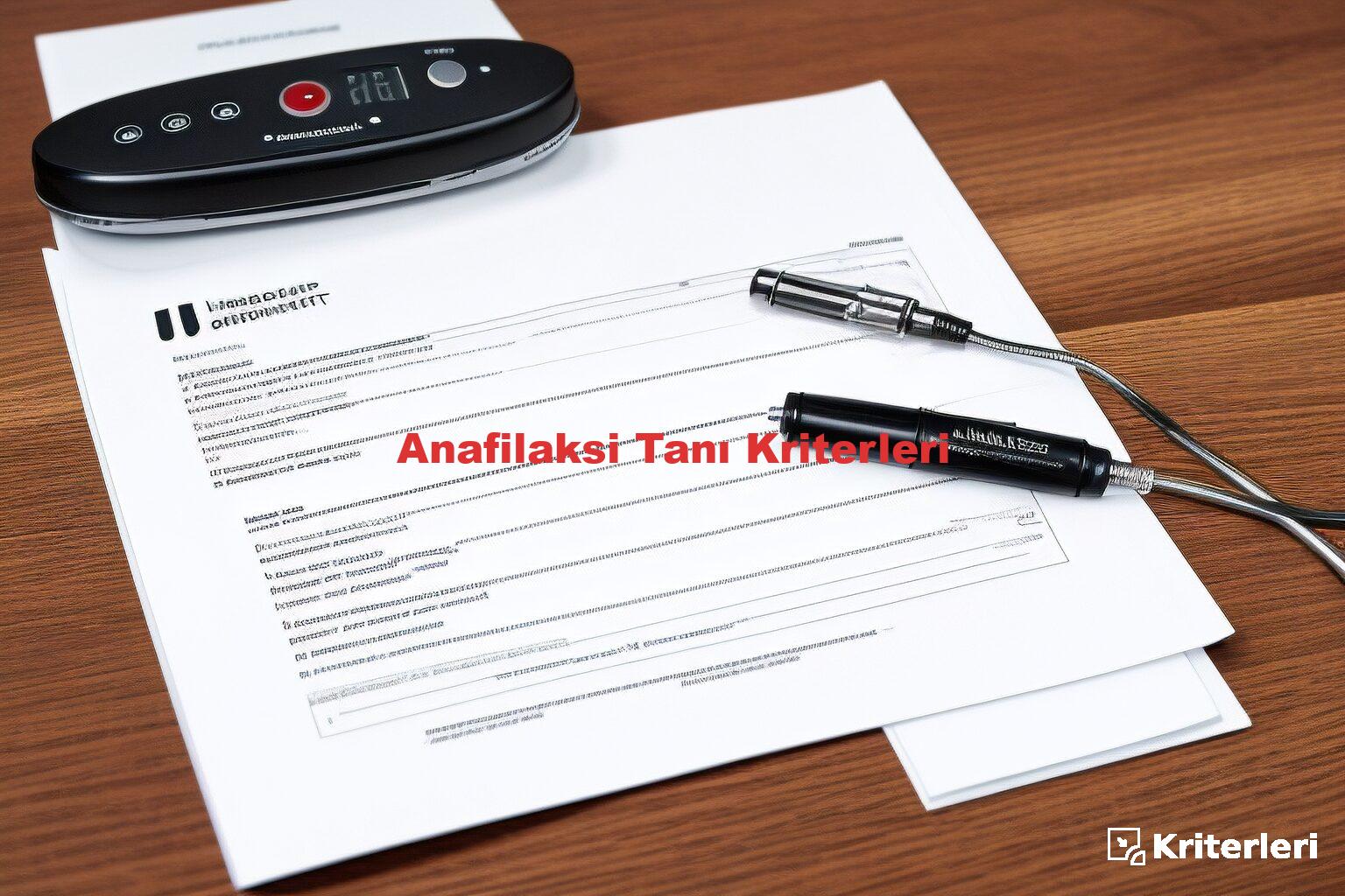 Anafilaksi Tanı Kriterleri