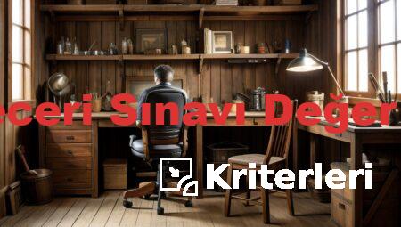 Kalfalık Ustalık Beceri Sınavı Değerlendirme Kriterleri