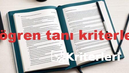 sjögren tanı kriterleri