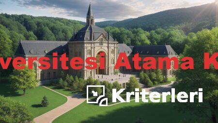 Ege Üniversitesi Atama Kriterleri