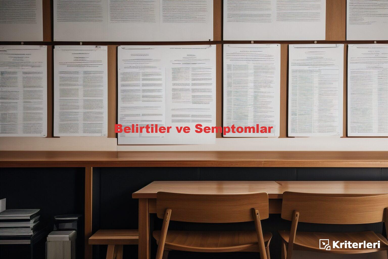Belirtiler ve Semptomlar