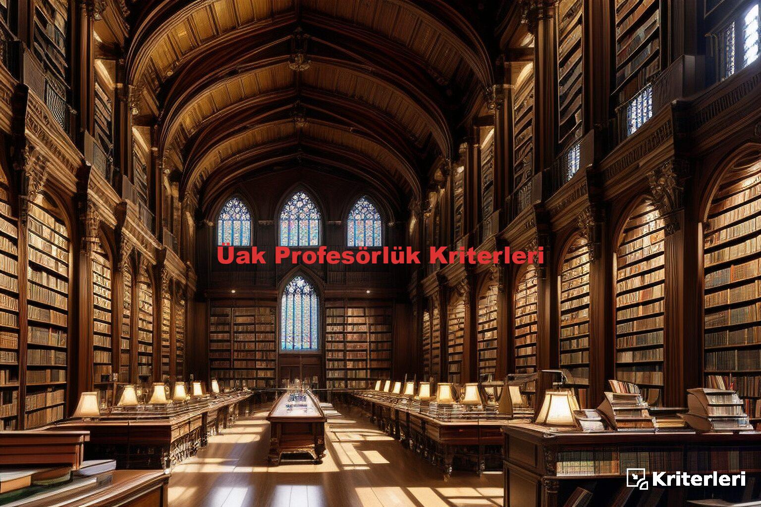 Üak Profesörlük Kriterleri