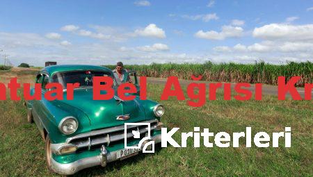 İnflamatuar Bel Ağrısı Kriterleri