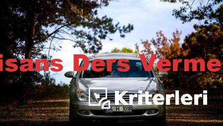 Yüksek Lisans Ders Verme Kriterleri